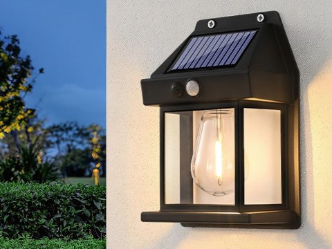 Lampa solarna z czujnikiem zmierzchu ruchu 3 tryby wodoodporna 600lm Lampa solarna z czujnikiem zmierzchu ruchu 3 tryby wodoodporna 600lm