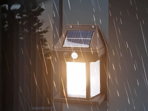 Lampa solarna z czujnikiem zmierzchu ruchu 3 tryby wodoodporna 600lm Lampa solarna z czujnikiem zmierzchu ruchu 3 tryby wodoodporna 600lm
