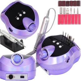 Frezarka do paznokci manicure pedicure 80w profesjonalna mocna + frezy 6szt