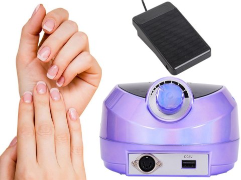 Frezarka do paznokci manicure pedicure 80w profesjonalna mocna + frezy 6szt Frezarka do paznokci manicure pedicure 80w profesjonalna mocna + frezy 6szt