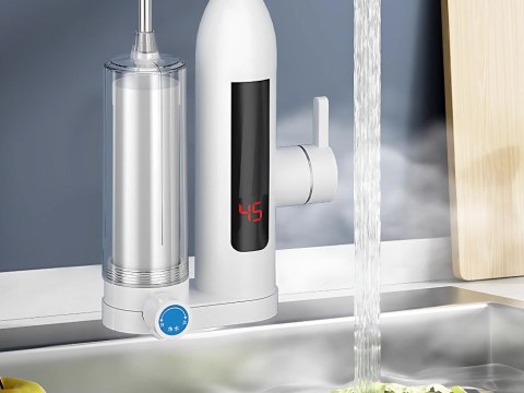 Przepływowy podgrzewacz wody 3000w z filtrem kran bateria kuchenna lcd Przepływowy podgrzewacz wody 3000w z filtrem kran bateria kuchenna lcd