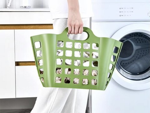 Kosz koszyk na zakupy drobiazgi plastikowy składany pojemny na pranie duży Kosz koszyk na zakupy drobiazgi plastikowy składany pojemny na pranie duży