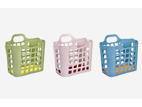 Kosz koszyk na zakupy drobiazgi plastikowy składany pojemny na pranie duży Kosz koszyk na zakupy drobiazgi plastikowy składany pojemny na pranie duży