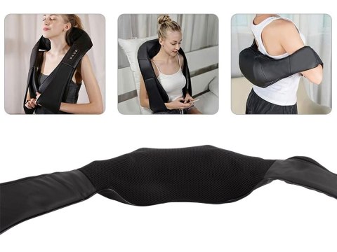 Masażer do szyi karku pleców ciała pas masujący shiatsu relaks poduszka Masażer do szyi karku pleców ciała pas masujący shiatsu relaks poduszka