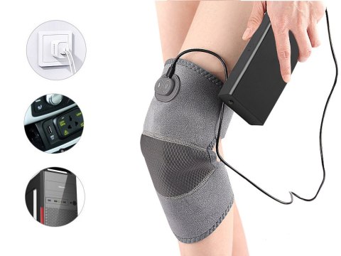 Opaska podgrzewająca na kolano masująca wibracyjna masaż grzejący 3 tryby Opaska podgrzewająca na kolano masująca wibracyjna masaż grzejący 3 tryby