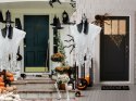 Dekoracja halloween wisząca ozdoba duch maska krzyk szkielet zjawa 90 cm