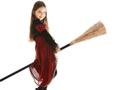 Miotła czarownicy wiedźmy baba jagi czarna 90cm na halloween andrzejki xxl Miotła czarownicy wiedźmy baba jagi czarna 90cm na halloween andrzejki xxl