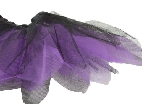 Strój przebranie na halloween spódnica nietoperz opaska czarno-fioletowa Strój przebranie na halloween spódnica nietoperz opaska czarno-fioletowa
