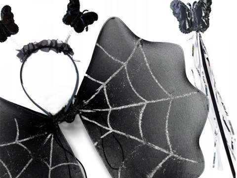 Strój przebranie na halloween spódnica pająk opaska motyl skrzydła różdżka Strój przebranie na halloween spódnica pająk opaska motyl skrzydła różdżka