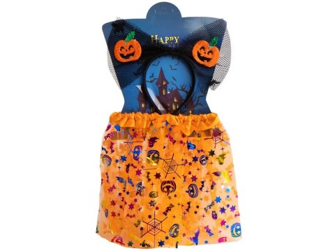 Strój przebranie na halloween spódnica tutu dynia opaska kokarda świecąca Strój przebranie na halloween spódnica tutu dynia opaska kokarda świecąca