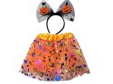Strój przebranie na halloween spódnica tutu dynia opaska kokarda świecąca