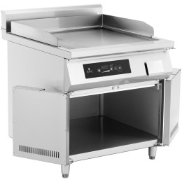 GRILL INDUKCYJNY GŁADKI WOLNOSTOJĄCY 720 X 610 MM 80-300 C 10000 W