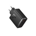 ŁADOWARKA SIECIOWA GAN CUBE PRO 65W 2X USB-C USB-A CZARNA