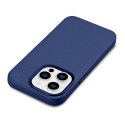 POKROWIEC ETUI Z NATURALNEJ SKÓRY DO IPHONE 14 PRO MAX MAGSAFE CASE LEATHER JASNO NIEBIESKI