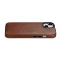 SKÓRZANE ETUI IPHONE 14 PLUS MAGNETYCZNE Z MAGSAFE OIL WAX PREMIUM LEATHER CASE BRĄZ