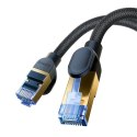 SZYBKI KABEL SIECIOWY LAN RJ45 CAT.7 10GBPS PLECIONKA 10M CZARNY