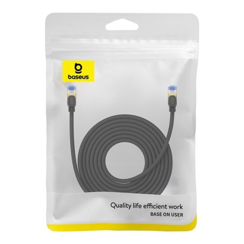 SZYBKI KABEL SIECIOWY LAN RJ45 CAT.7 10GBPS PLECIONKA 8M CZARNY SZYBKI KABEL SIECIOWY LAN RJ45 CAT.7 10GBPS PLECIONKA 8M CZARNY