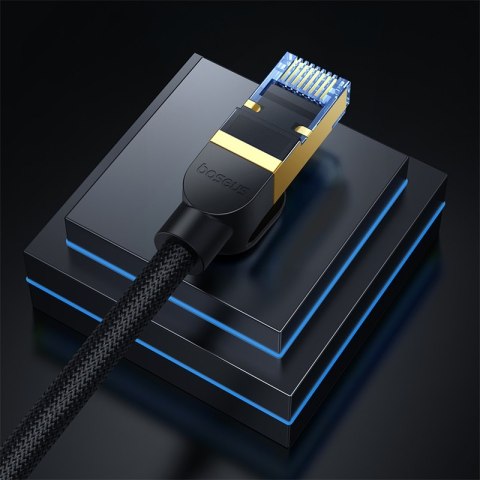 SZYBKI KABEL SIECIOWY LAN RJ45 CAT.7 10GBPS PLECIONKA 8M CZARNY SZYBKI KABEL SIECIOWY LAN RJ45 CAT.7 10GBPS PLECIONKA 8M CZARNY