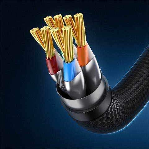 SZYBKI KABEL SIECIOWY LAN RJ45 CAT.7 10GBPS PLECIONKA 8M CZARNY SZYBKI KABEL SIECIOWY LAN RJ45 CAT.7 10GBPS PLECIONKA 8M CZARNY