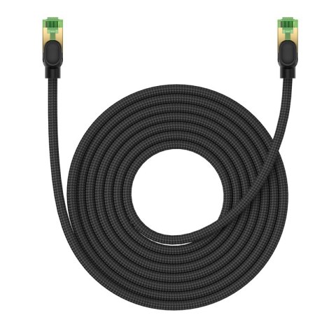 SZYBKI KABEL SIECIOWY LAN RJ45 CAT.8 40GBPS PLECIONKA 8M CZARNY SZYBKI KABEL SIECIOWY LAN RJ45 CAT.8 40GBPS PLECIONKA 8M CZARNY