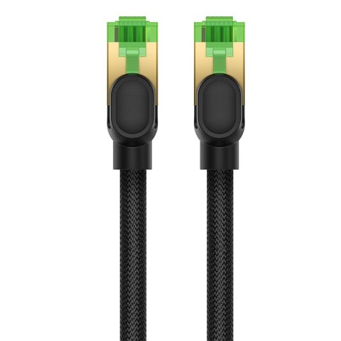 SZYBKI KABEL SIECIOWY LAN RJ45 CAT.8 40GBPS PLECIONKA 8M CZARNY SZYBKI KABEL SIECIOWY LAN RJ45 CAT.8 40GBPS PLECIONKA 8M CZARNY