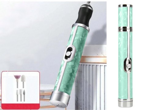 Frezarka do paznokci manicure pedicure frezy zestaw frezów usb akumulator Frezarka do paznokci manicure pedicure frezy zestaw frezów usb akumulator