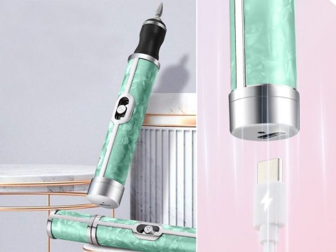 Frezarka do paznokci manicure pedicure frezy zestaw frezów usb akumulator Frezarka do paznokci manicure pedicure frezy zestaw frezów usb akumulator