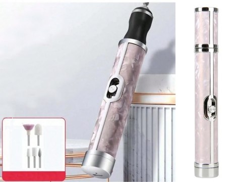 Frezarka do paznokci manicure pedicure frezy zestaw frezów usb akumulator Frezarka do paznokci manicure pedicure frezy zestaw frezów usb akumulator