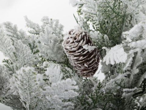 Choinka sztuczna śnieg mała 45cm ozdobna na biurko stół gęsta ośnieżona Choinka sztuczna śnieg mała 45cm ozdobna na biurko stół gęsta ośnieżona