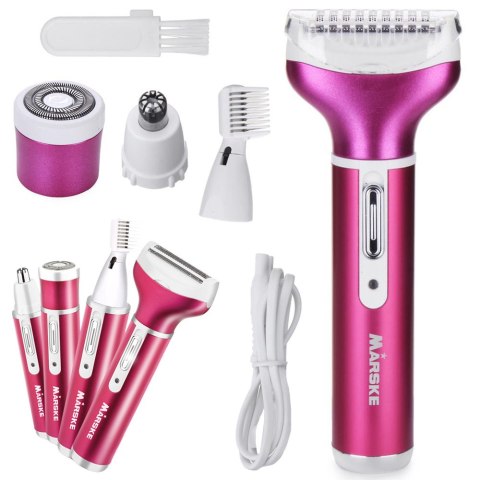 Depilator golarka damska do ciała nóg trymer 4w1 wymienne końcówki usb Depilator golarka damska do ciała nóg trymer 4w1 wymienne końcówki usb