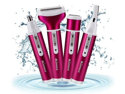 Depilator golarka damska do ciała nóg trymer 4w1 wymienne końcówki usb Depilator golarka damska do ciała nóg trymer 4w1 wymienne końcówki usb