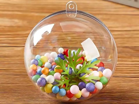 Kule bombki akrylowe przezroczyste bombka 8cm plastikowe nietłukące 12szt Kule bombki akrylowe przezroczyste bombka 8cm plastikowe nietłukące 12szt