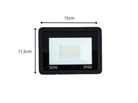Naświetlacz halogen reflektor led 30w 6000k zewnętrzny wodoodporny ip66 Naświetlacz halogen reflektor led 30w 6000k zewnętrzny wodoodporny ip66