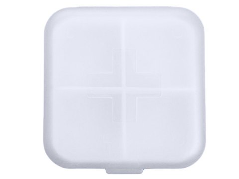 Pojemnik pudełko kasetka na leki suplementy tabletki podróżny 4 przegródki Pojemnik pudełko kasetka na leki suplementy tabletki podróżny 4 przegródki