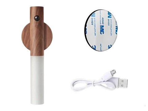 Lampka lampa led ciepła kinkiet z czujnikiem ruchu naścienny na magnes Lampka lampa led ciepła kinkiet z czujnikiem ruchu naścienny na magnes