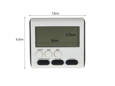 Minutnik kuchenny zegar elektroniczny timer do kuchni na magnes cyfrowy Minutnik kuchenny zegar elektroniczny timer do kuchni na magnes cyfrowy