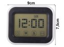 Zegar elektroniczny cyfrowy budzik lcd alarm wyświetlacz alarm stojący