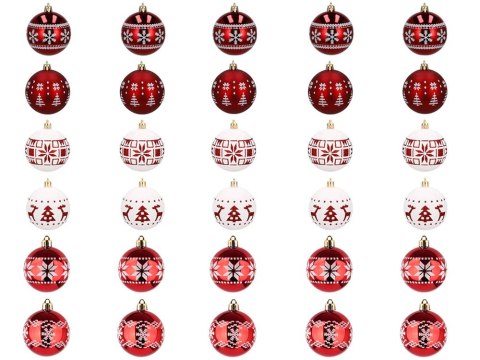 Bombki choinkowe na choinkę 5cm zestaw 30 sztuk zestaw nietłukące ozdoby Bombki choinkowe na choinkę 5cm zestaw 30 sztuk zestaw nietłukące ozdoby