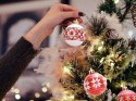 Bombki choinkowe na choinkę 5cm zestaw 30 sztuk zestaw nietłukące ozdoby