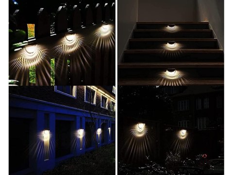 Lampa solarna kinkiet latarnia czujnik zmierzchu led elewacyjna ogrodowa Lampa solarna kinkiet latarnia czujnik zmierzchu led elewacyjna ogrodowa