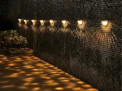 Lampa solarna kinkiet latarnia czujnik zmierzchu led elewacyjna ogrodowa Lampa solarna kinkiet latarnia czujnik zmierzchu led elewacyjna ogrodowa