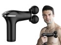 Pistolet do masażu pleców ciała nóg masażer mocny massage gun 4 końcówki