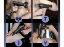 Pistolet do masażu pleców ciała nóg masażer mocny massage gun 4 końcówki