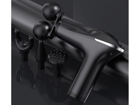 Pistolet do masażu pleców ciała nóg masażer mocny massage gun 4 końcówki Pistolet do masażu pleców ciała nóg masażer mocny massage gun 4 końcówki