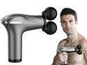 Pistolet do masażu pleców ciała nóg masażer mocny massage gun 4 końcówki