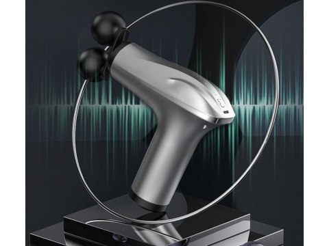 Pistolet do masażu pleców ciała nóg masażer mocny massage gun 4 końcówki Pistolet do masażu pleców ciała nóg masażer mocny massage gun 4 końcówki
