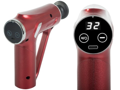 Pistolet do masażu pleców ciała nóg masażer mocny massage gun 4 końcówki Pistolet do masażu pleców ciała nóg masażer mocny massage gun 4 końcówki