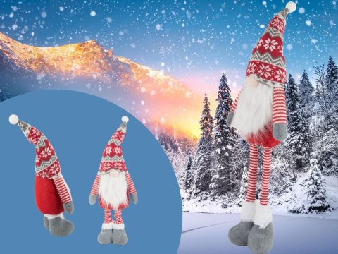 Skrzat krasnal gnom świąteczny teleskopowe reguowane nogi 50 - 70cm Skrzat krasnal gnom świąteczny teleskopowe reguowane nogi 50 - 70cm