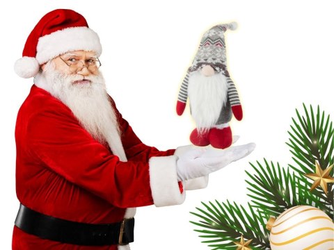 Skrzat krasnal gnom świąteczny teleskopowe reguowane nogi 50 - 70cm Skrzat krasnal gnom świąteczny teleskopowe reguowane nogi 50 - 70cm