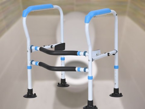 Uchwyt toaletowy regulowany poręcz wc stabilna dla osób starszych seniorów Uchwyt toaletowy regulowany poręcz wc stabilna dla osób starszych seniorów